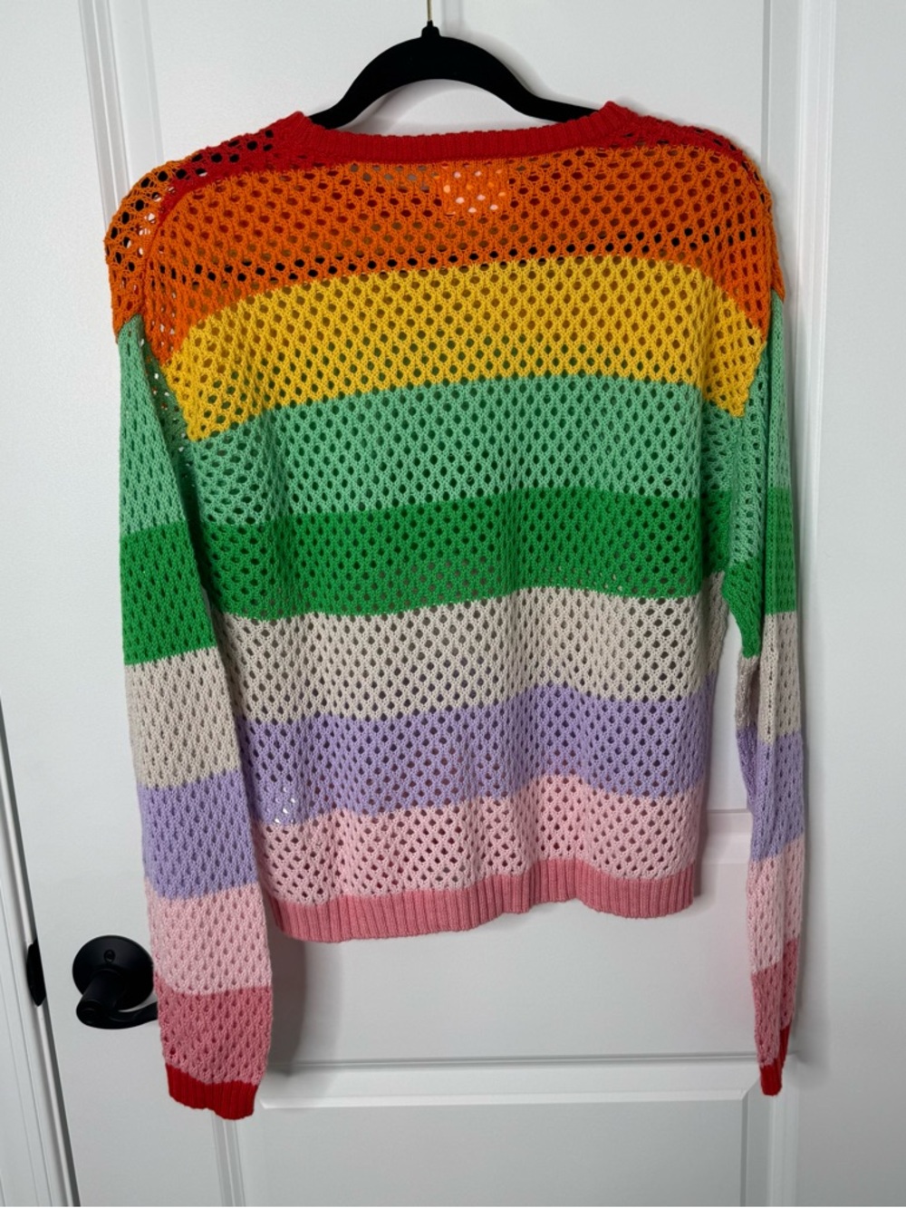 Wispr Open-Stitch Rainbow cotton silk Crew Sweater xs - Picture 9 of 9